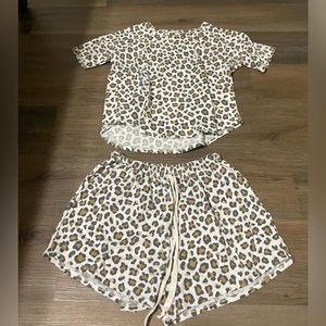 Leopard Pajama Set!